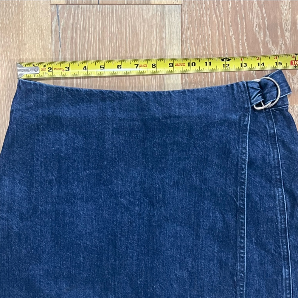 Madewell Denim Raw-Hem Mini Wrap Skirt in Smithe wash - Picture 10 of 10